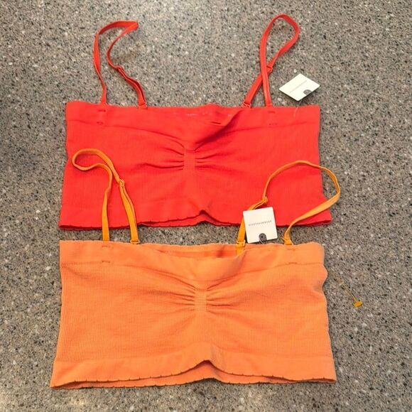 ANTHROPOLOGIE Ruched Bralette Set of 2 *NEW* - Picture 2 of 5